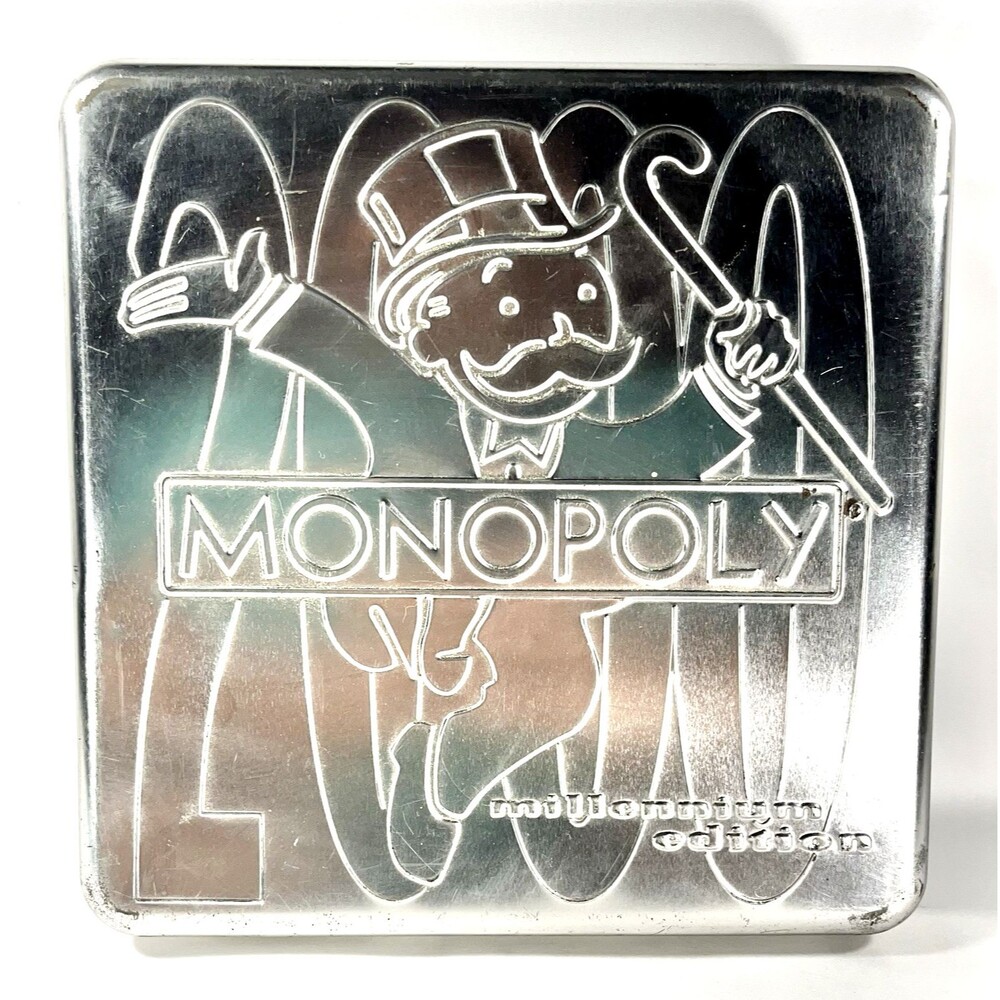 Monopoly 2000 Millennium Edition Collector Tin Parker Brothers Hasbro Complete